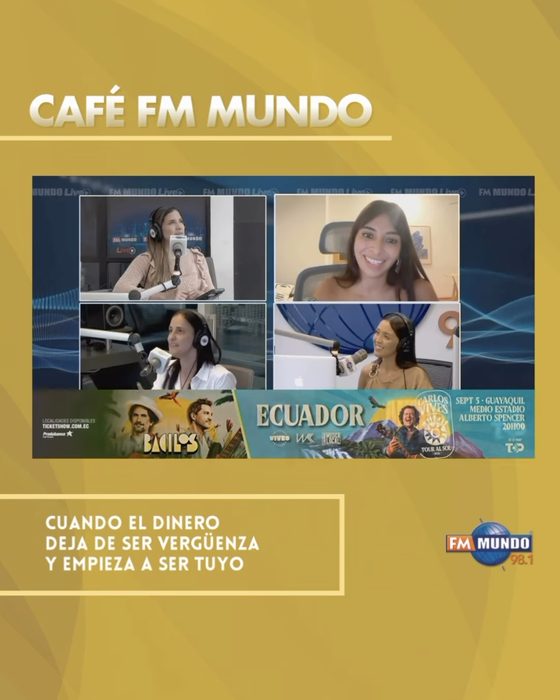 Café FM Mundo broadcast graphic: Cuando el dinero deja de ser vergüenza y empieza a ser tuyo