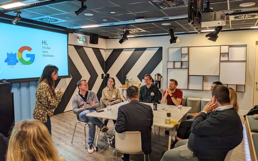 Alejandra facilitating a Mini Lab with Calvin Klein and Tommy Hilfiger teams in Amsterdam
