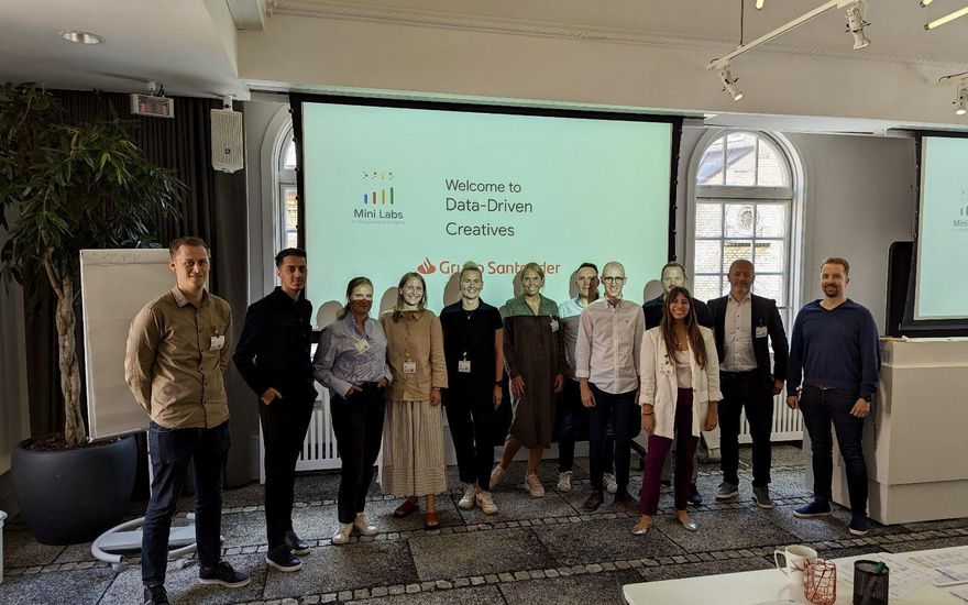 Workshop group with Grupo Santander Nordics team in Copenhagen and Helsinki
