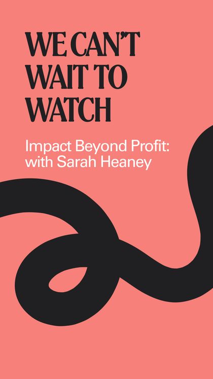 Watch the episode with Sarah Heaney on Instagram